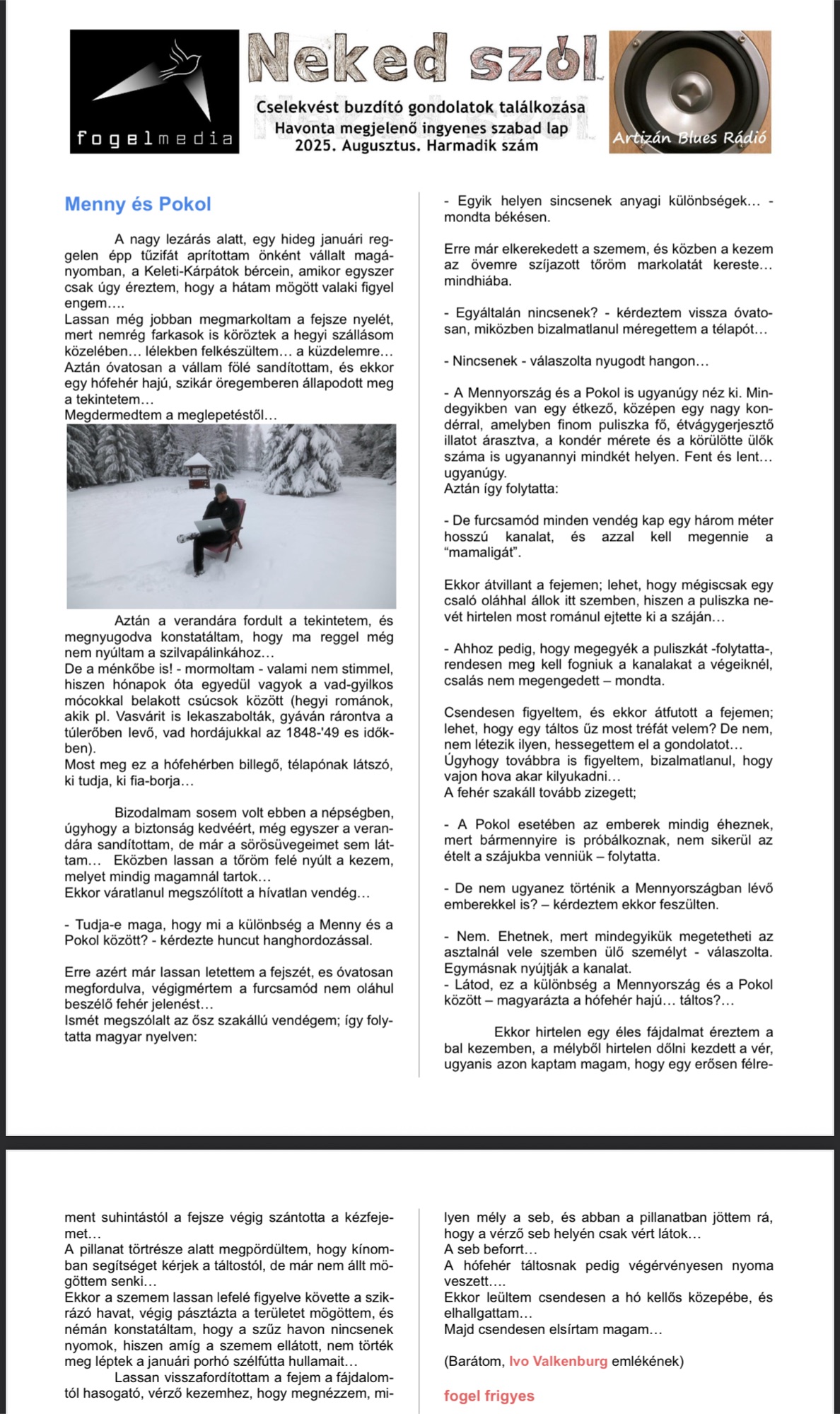 Elkészült a “Neked Szól” című lapunk harmadik(!) száma! Fogadjátok szeretettel! Elkészült a “Neked Szól” című lapunk harmadik(!) száma! Fogadjátok szeretettel!